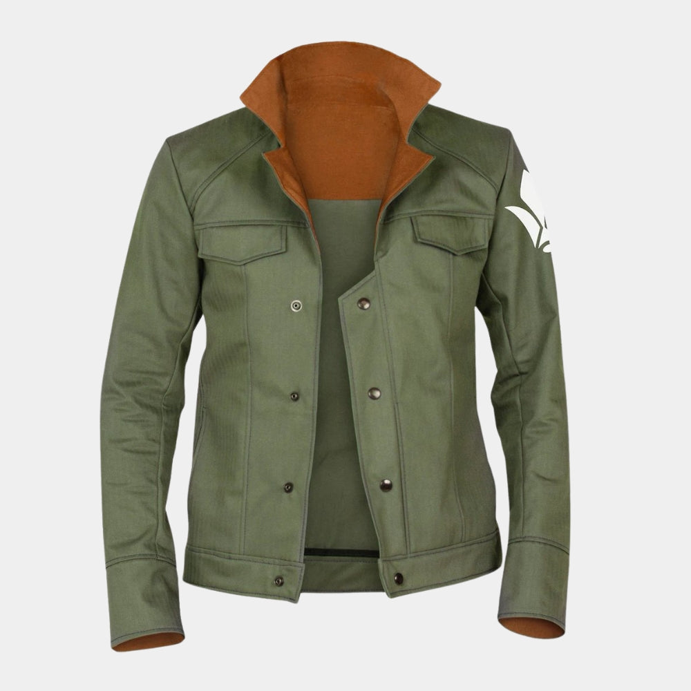 Gundam Iron-Blooded Orphans  Orga Itsuka Green aka Tekkadan Green Costume Jacket - Mannequin Front View