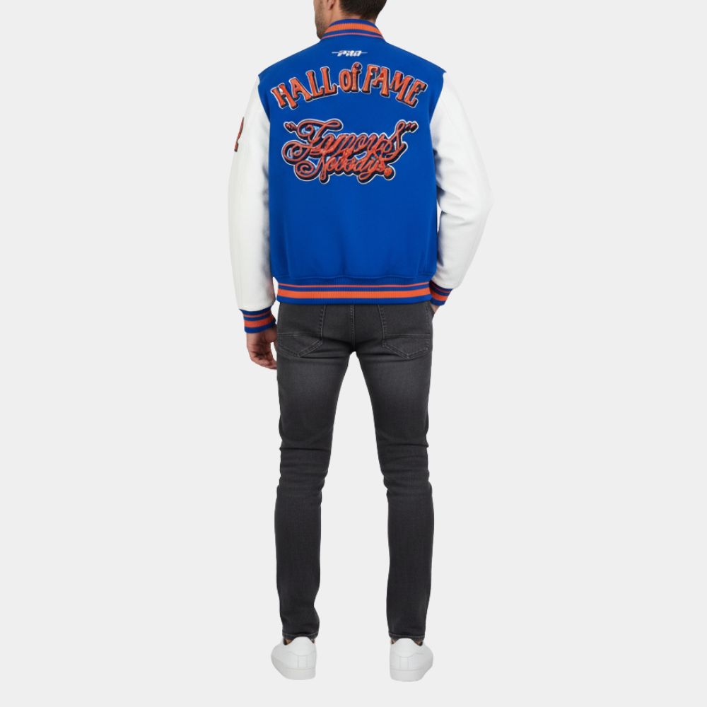 Hall of Fame  Classic Rib Varsity Jacket - Back View