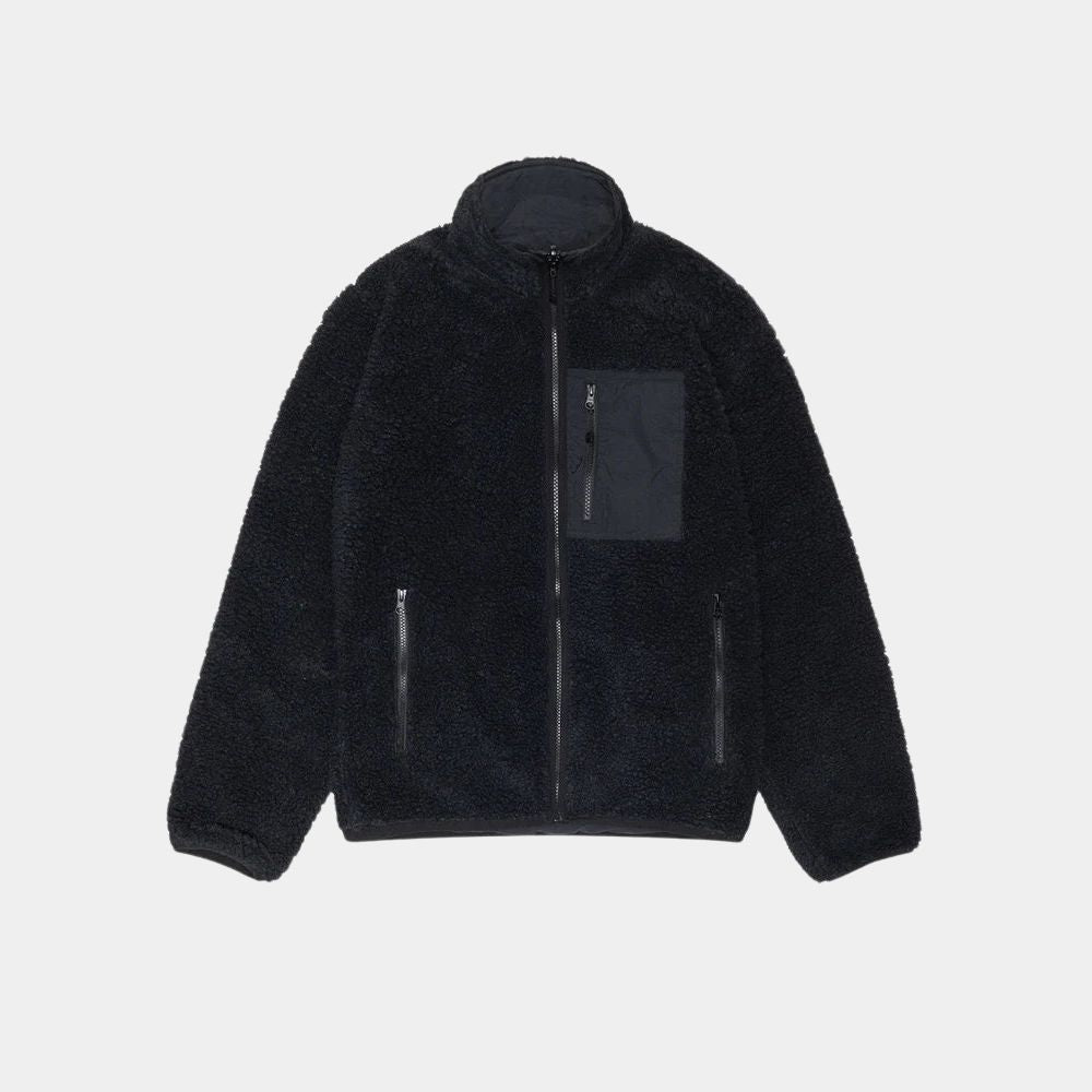 Havoc Tom Hardy Black Sherpa Jacket - Mannequin Front View