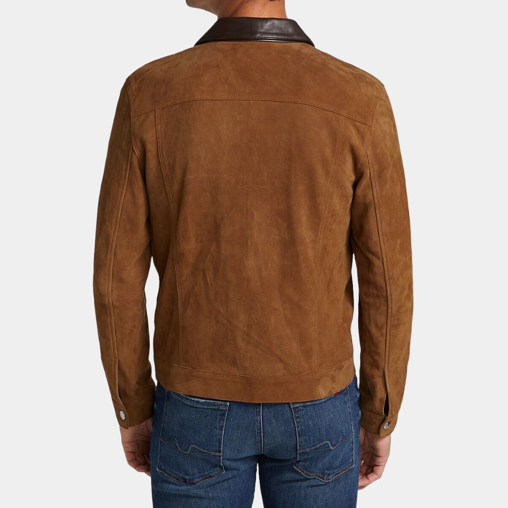 Heartland  Chris Potter Leather Trucker Jacket - Back View