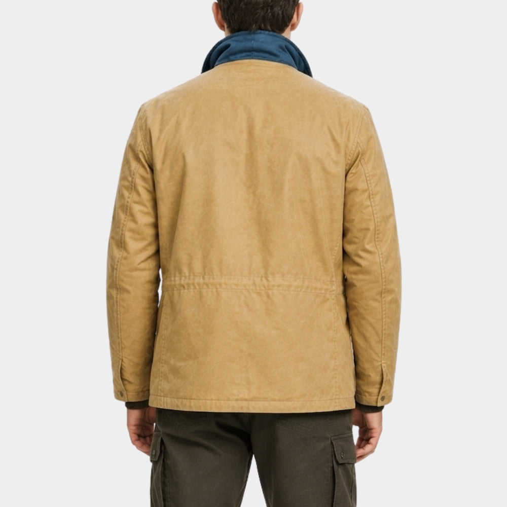 Heart of the Beast Brad Pitt Tan Field Jacket