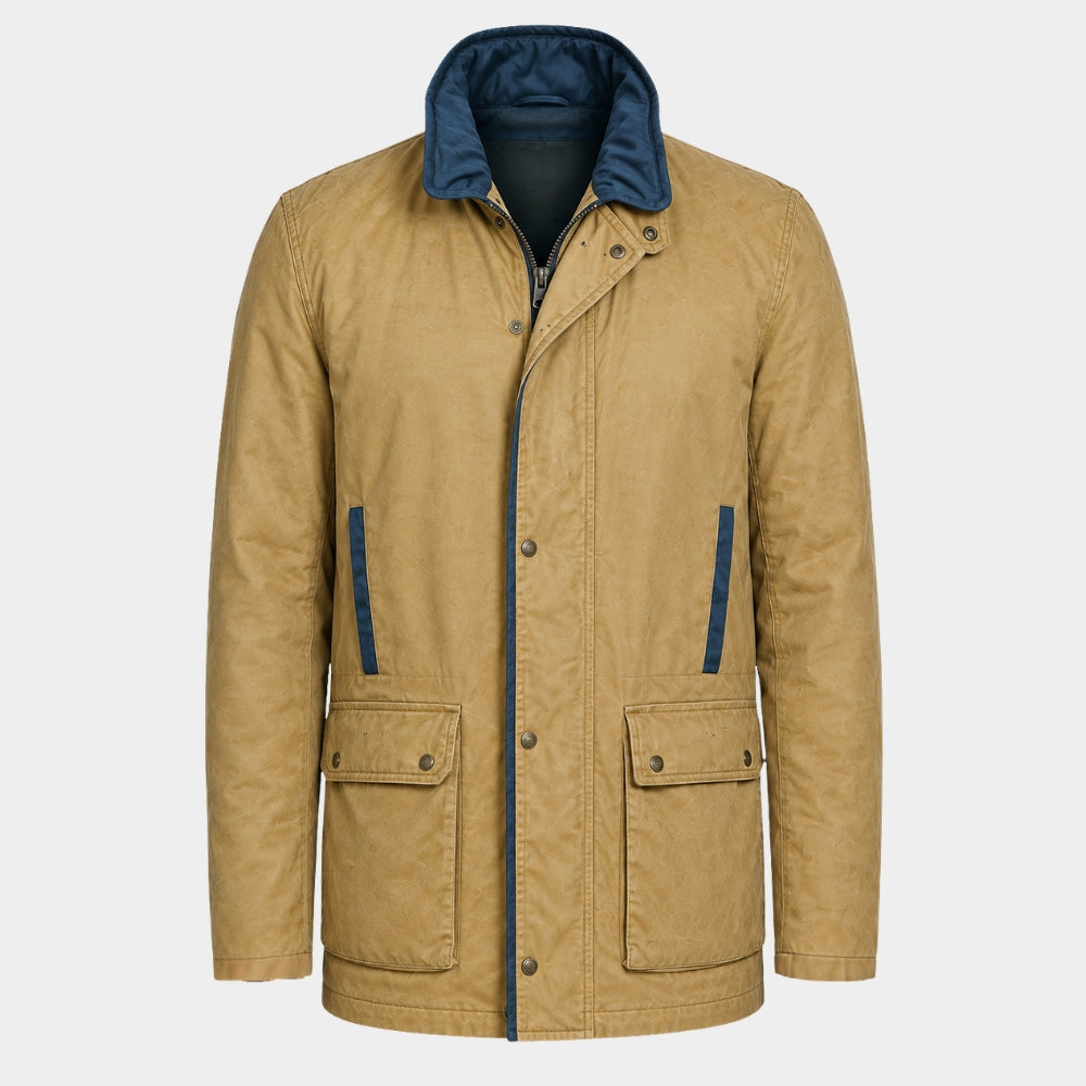 Heart of the Beast Brad Pitt Tan Field Jacket