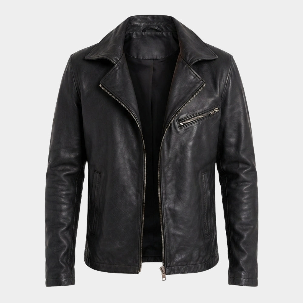 Heart of the Beast Brad Pitt Black Leather Jacket