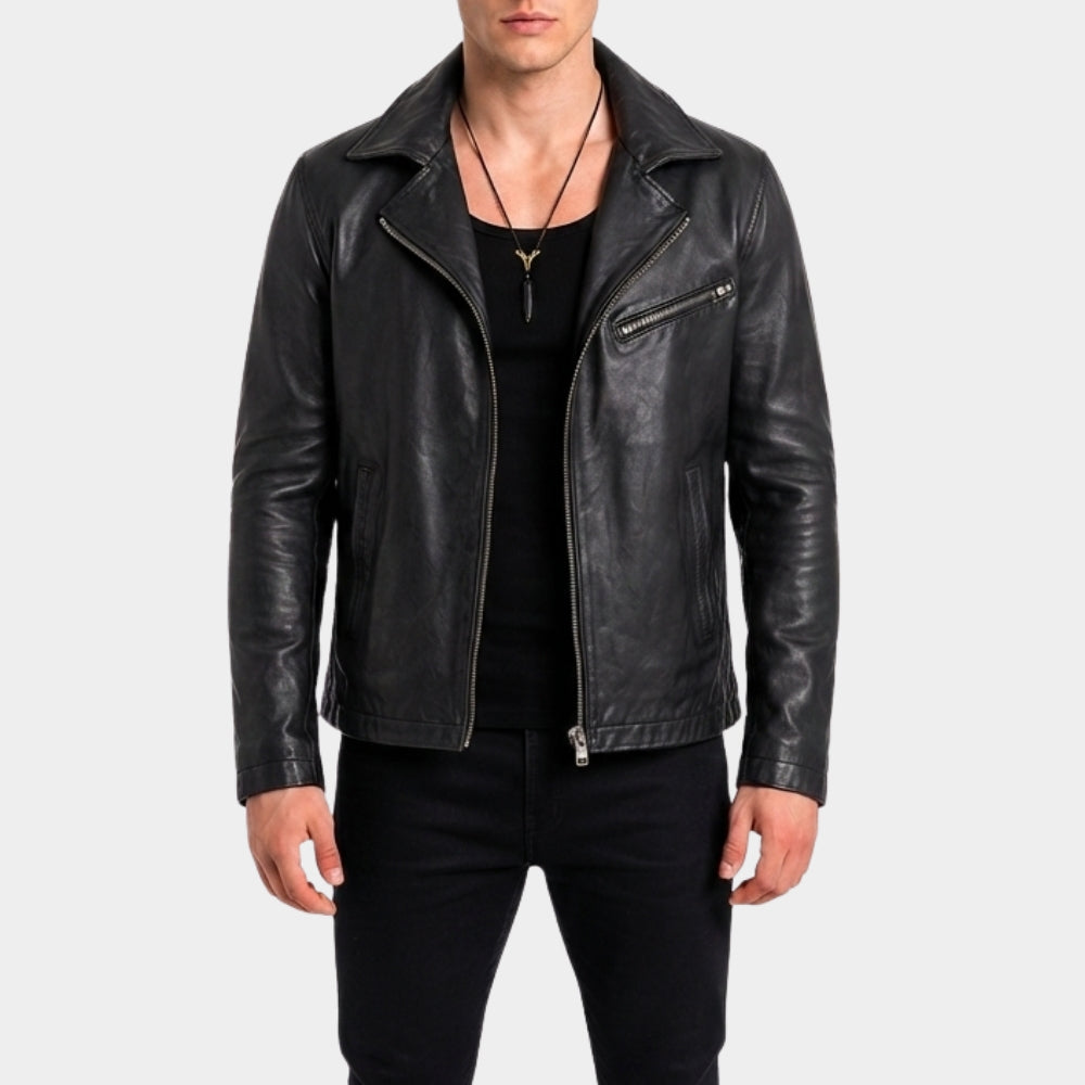 Heart of the Beast Brad Pitt Black Leather Jacket