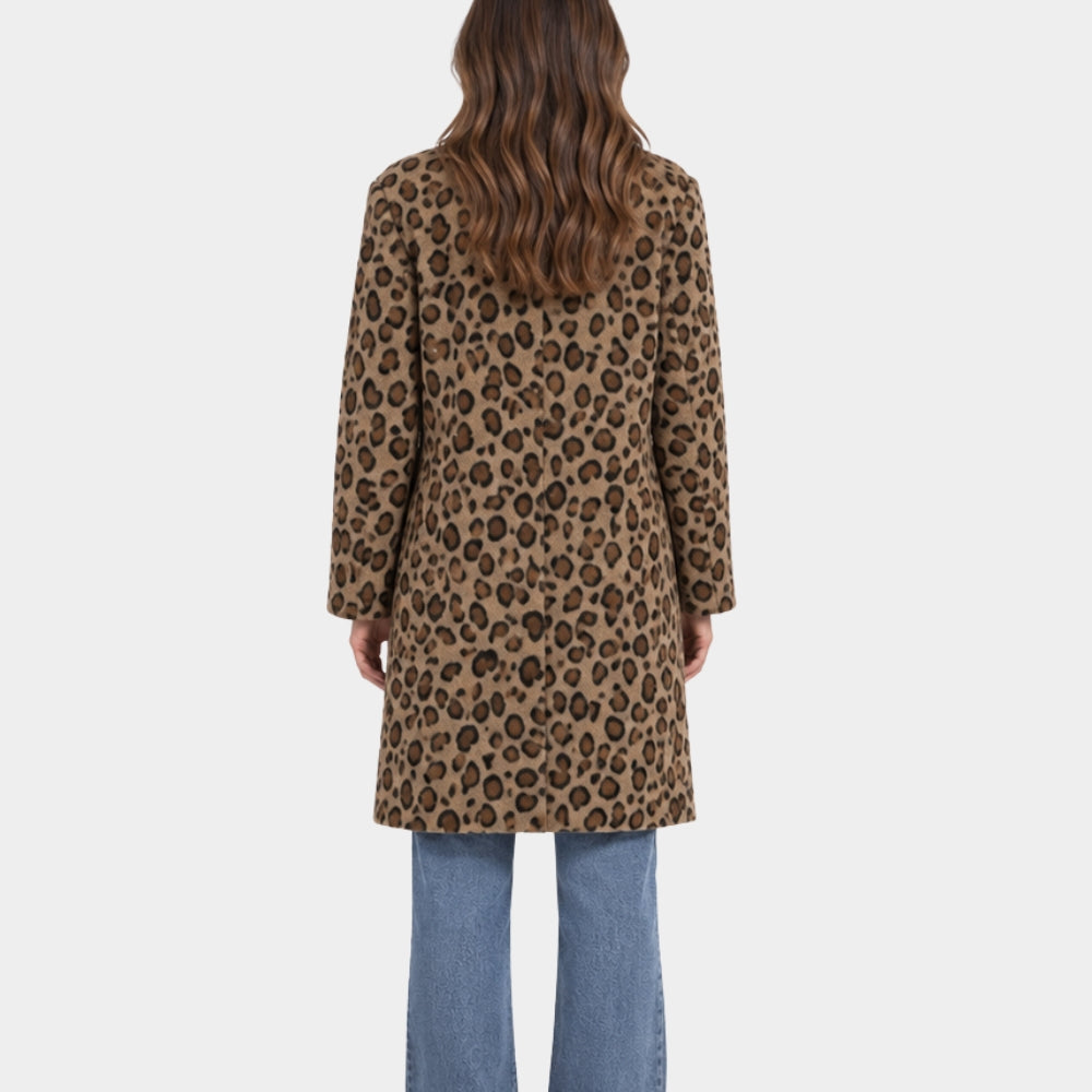 Hollywood Arts Daniella Monet Leopard Long Coat