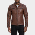 Home and Away Adam Rowland Brown Leather Jacket