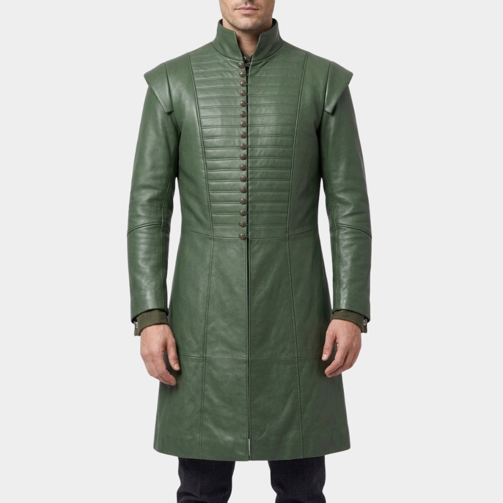 House Of Dragons S03 Lord Ormund Leather Coat