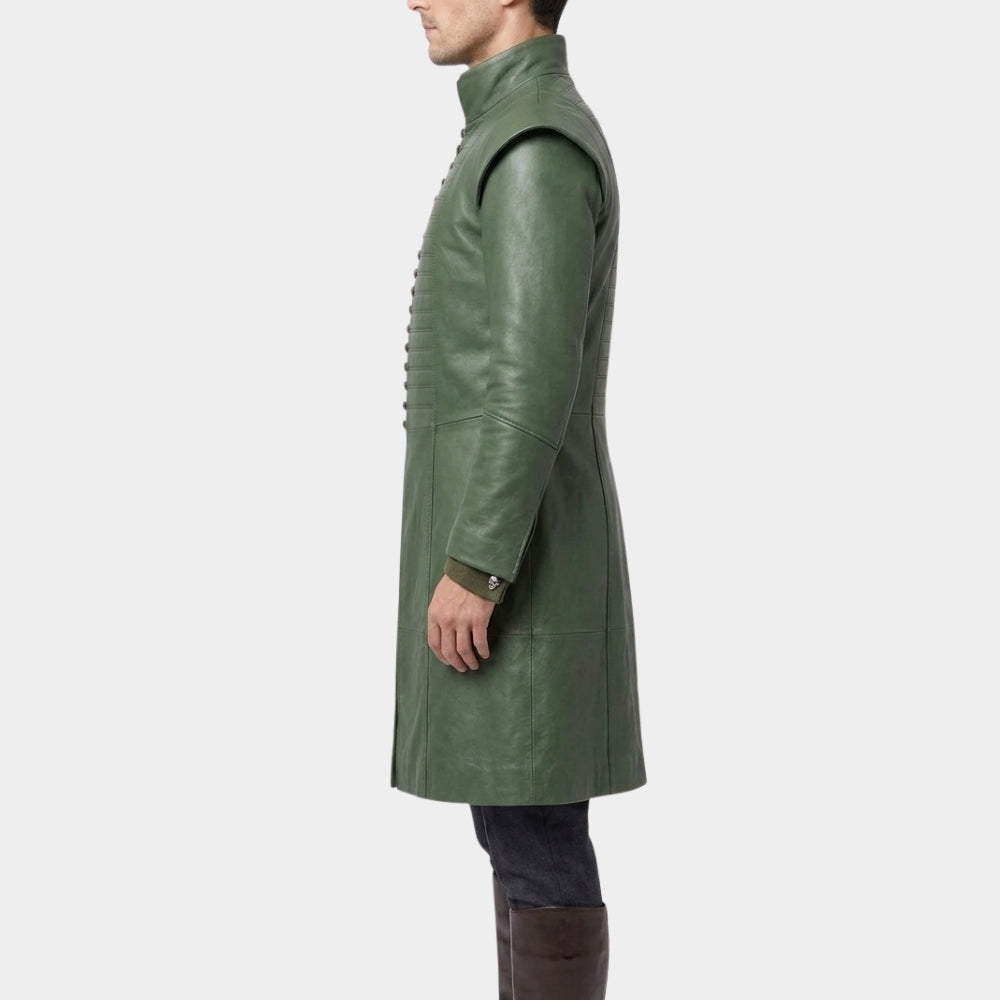 House Of Dragons S03 Lord Ormund Leather Coat