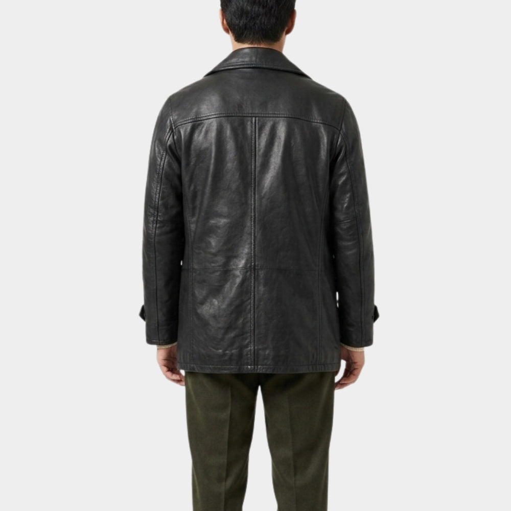 Human Vapor Shun Oguri Black Peacoat