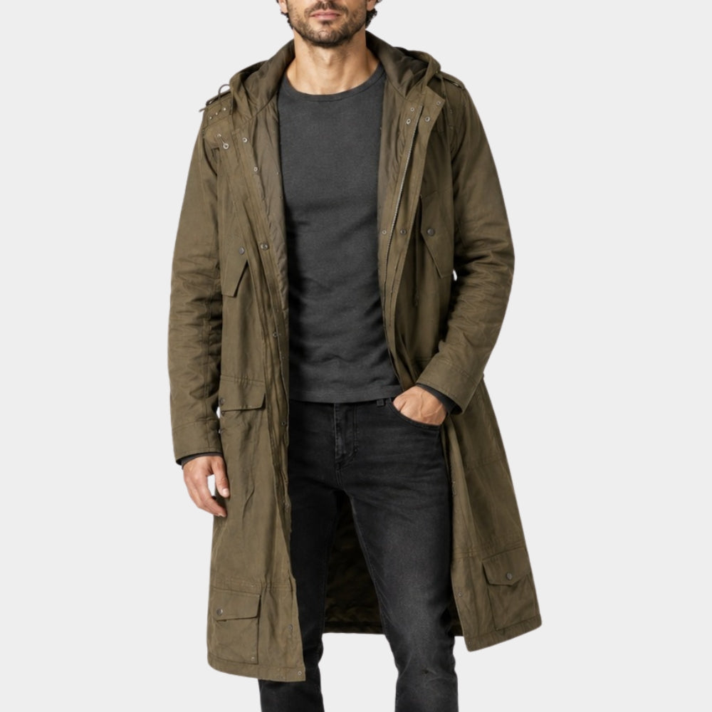 Jason David Frank Military Parka Coat