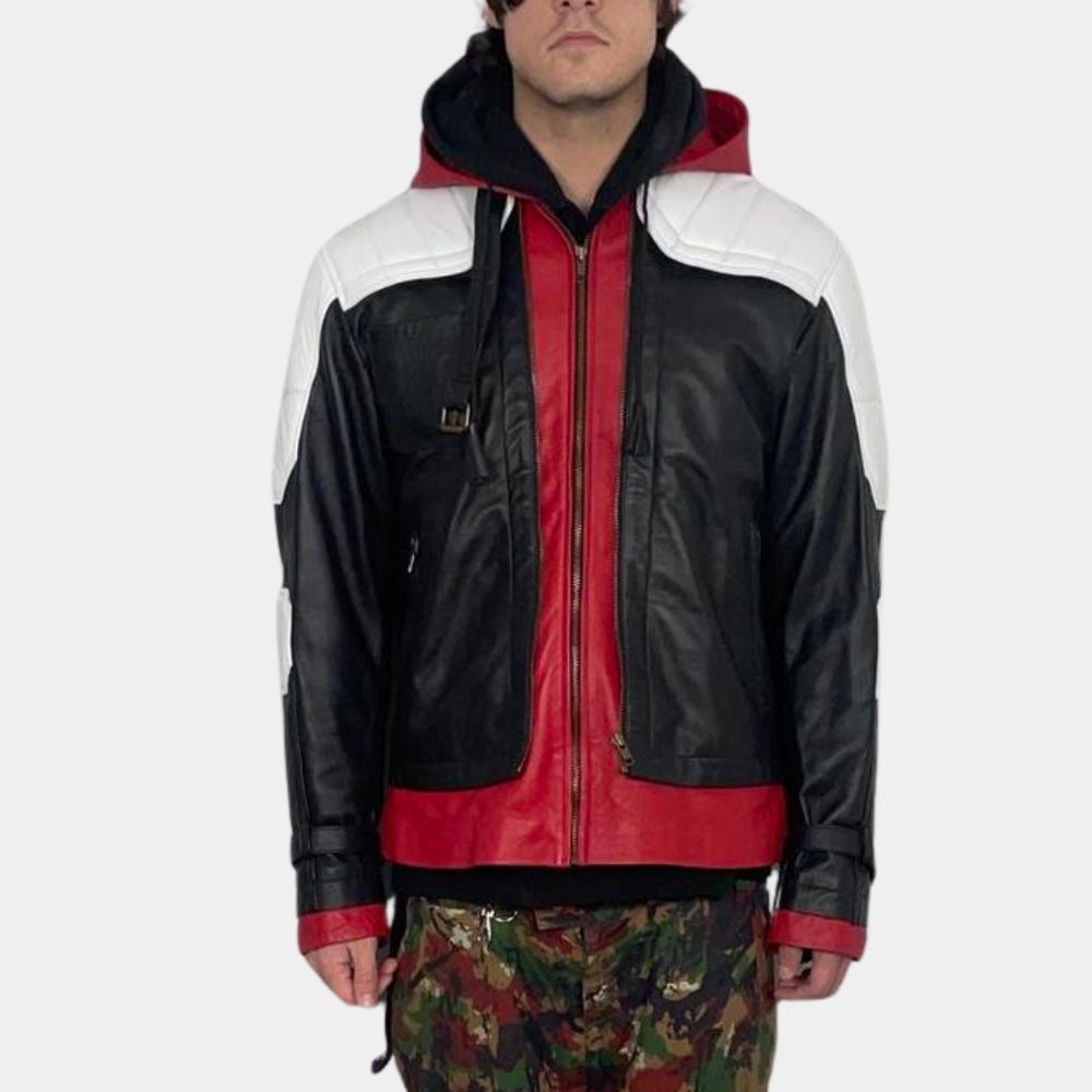Jason Todd Cosplay Leather Jacket from Batman - Front View