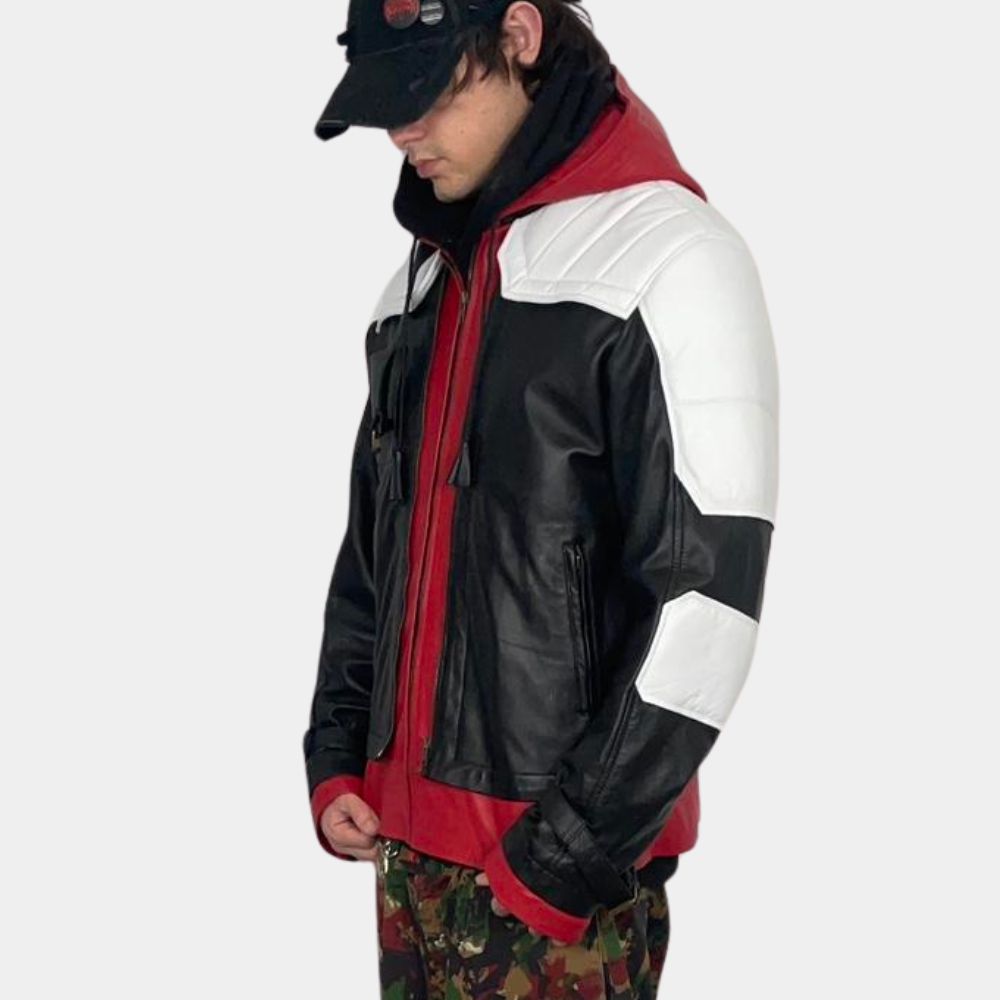 Jason Todd Cosplay Leather Jacket from Batman - Side View