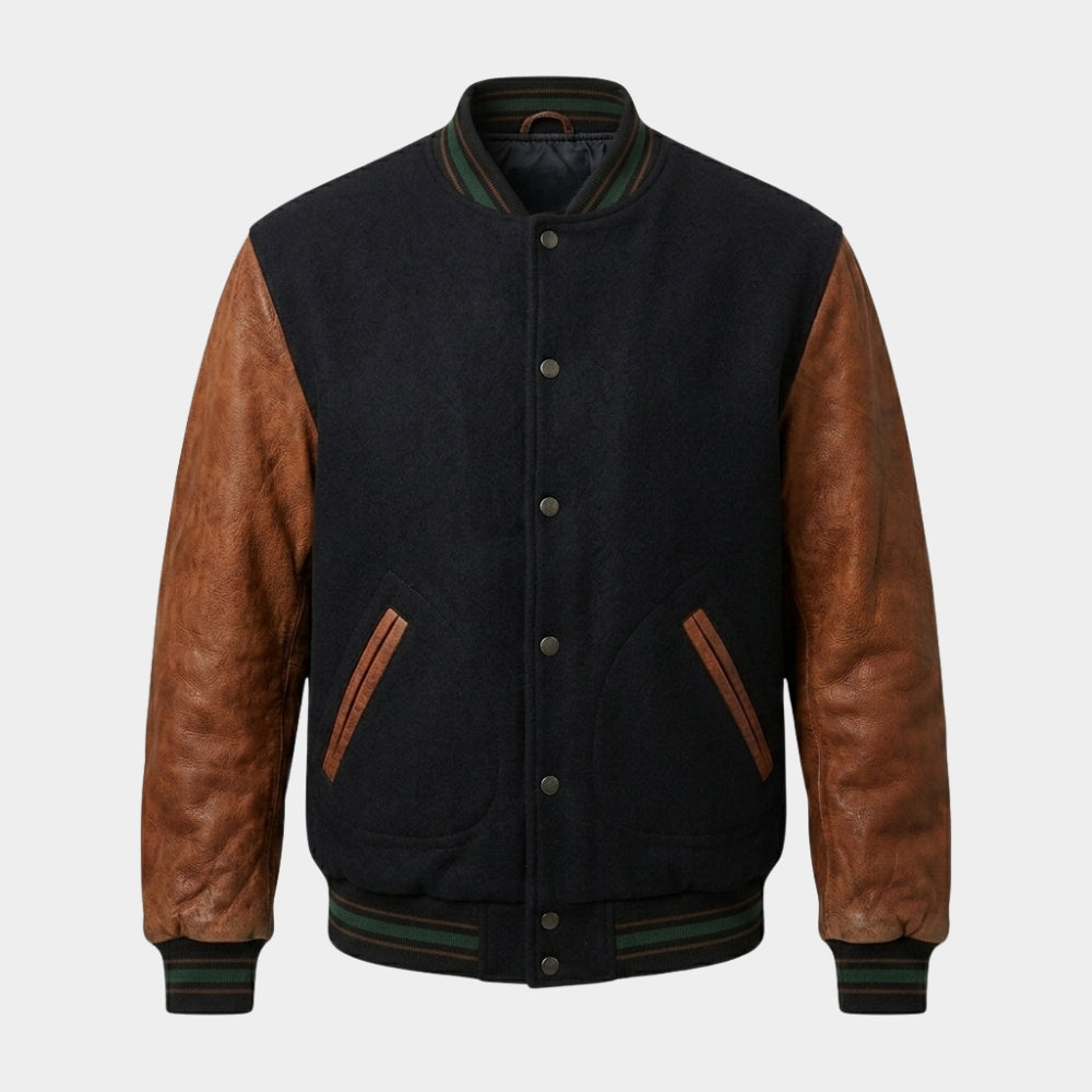Jerry Seinfeld Wool Blend Bomber Jacket