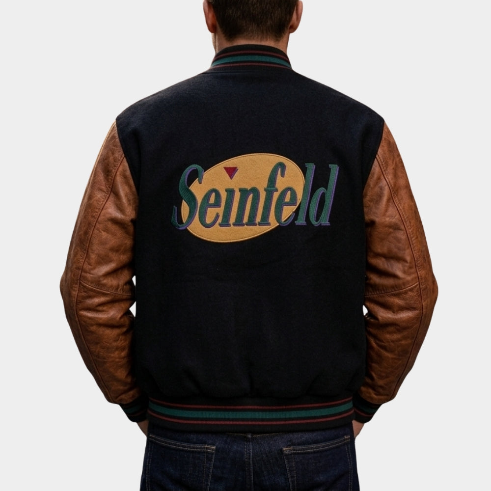 Jerry Seinfeld Wool Blend Bomber Jacket