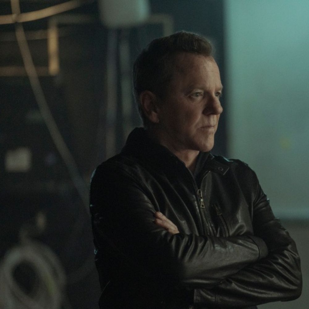 John Weir  Rabbit Hole Kiefer Sutherland Leather Jacket - Character Side View