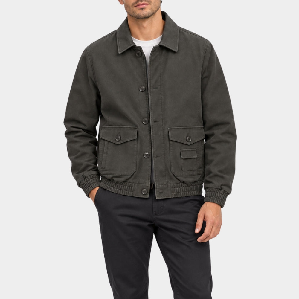 Joseph Zada Grey Cotton Jacket