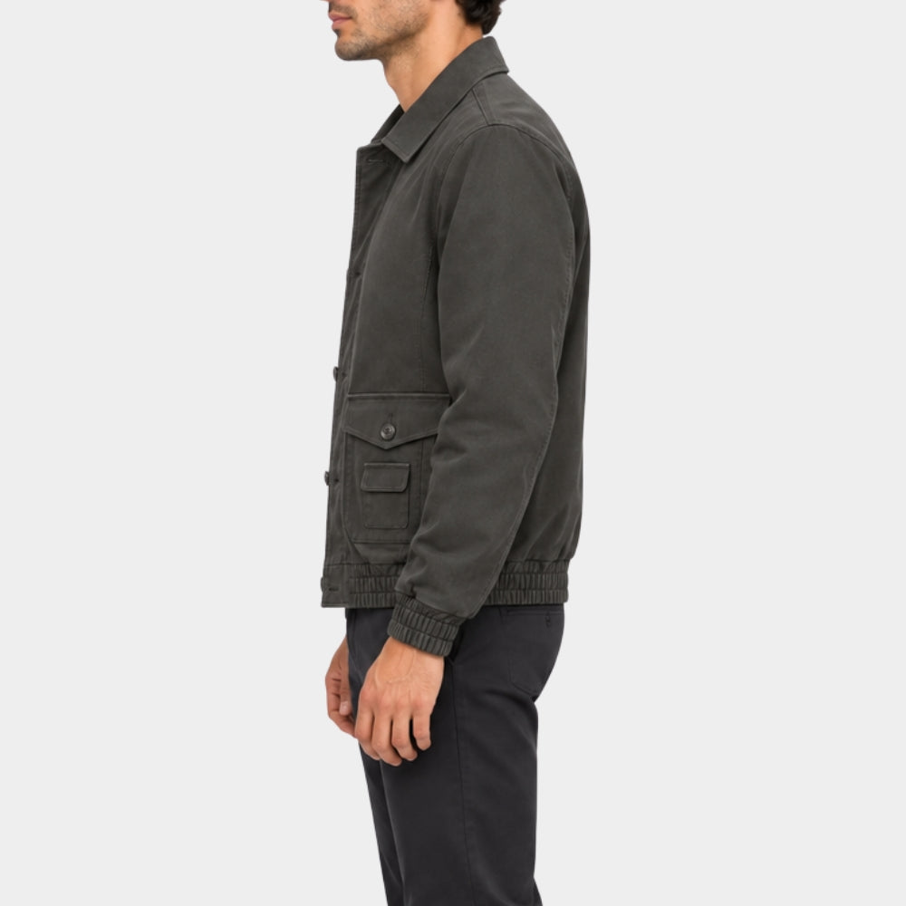 Joseph Zada Grey Cotton Jacket