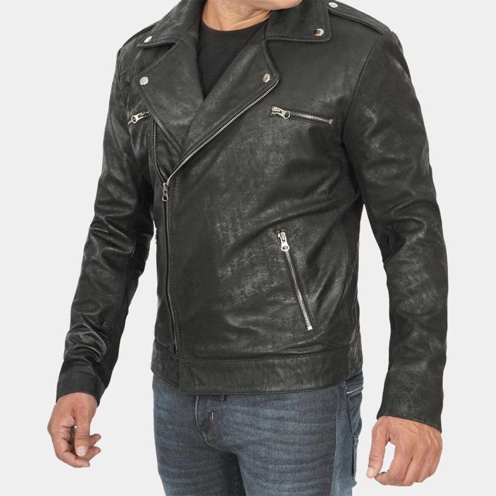 Judgment's Takayuki Lost Judgement Yagami Rugged Double Rider Jacket - Front Posture View