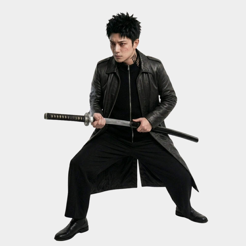 Kagurabachi Chihiro Rokuhira Leather Coat