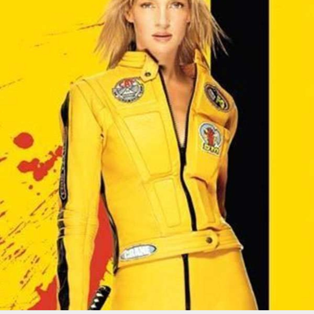 Kill Bill Uma Thurman Faux Leather Jacket