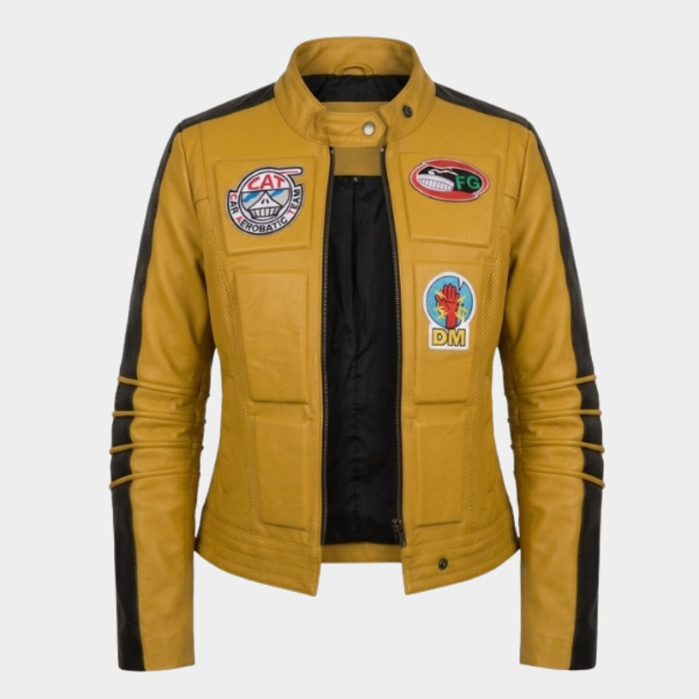 Kill Bill Uma Thurman Faux Leather Jacket