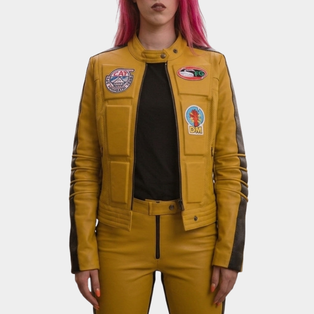 Kill Bill Uma Thurman Faux Leather Jacket