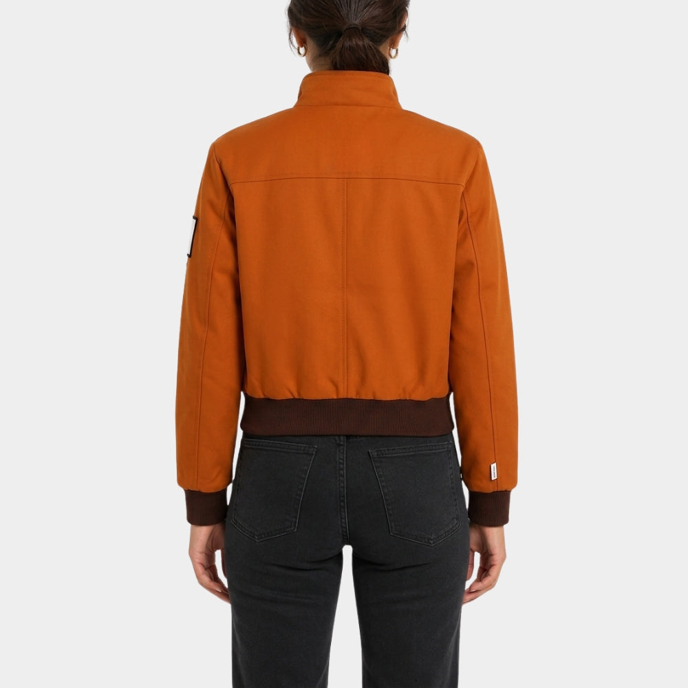 Kim Kitsuragi Orange Pilot Bomber Jacket