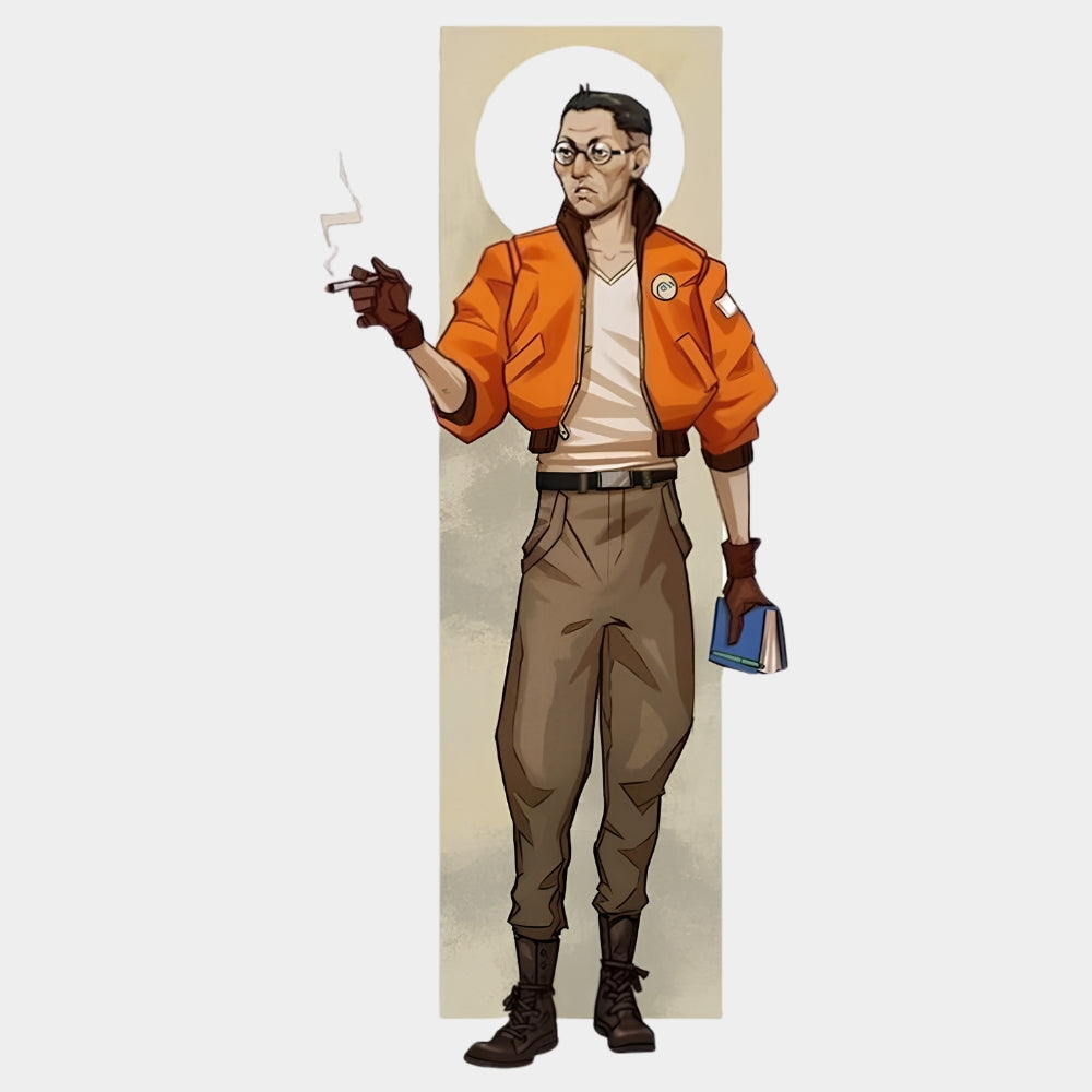Kim Kitsuragi Orange Pilot Bomber Jacket