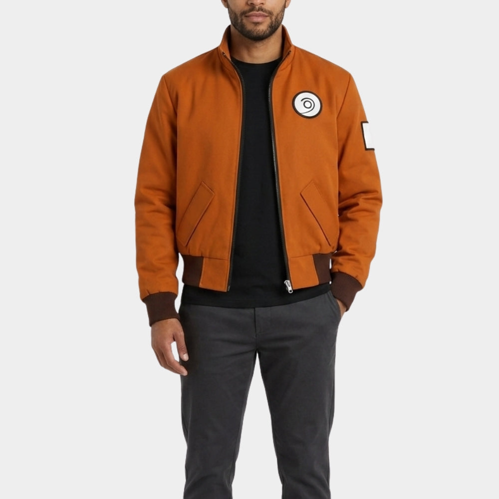 Kim Kitsuragi Orange Pilot Bomber Jacket