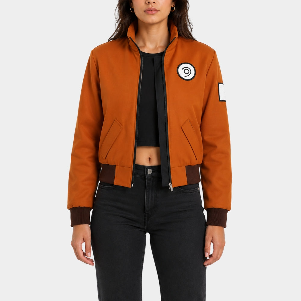 Kim Kitsuragi Orange Pilot Bomber Jacket
