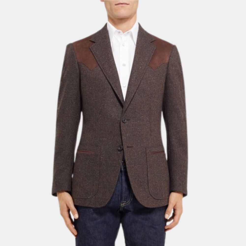 Kingsman Agent Whiskey Grey Blazer - Front View