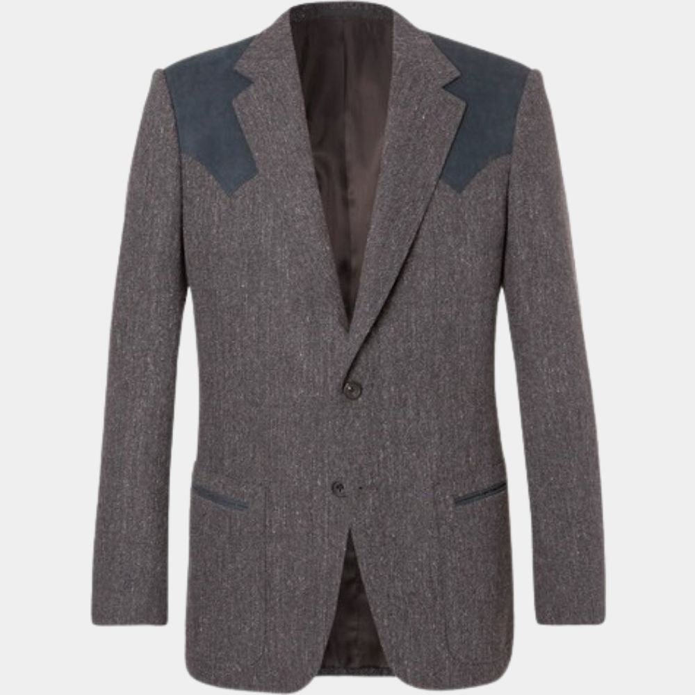 Kingsman Agent Whiskey Grey Blazer - Mannequin Front Posture View