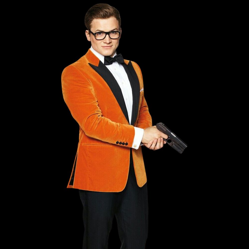 Kingsman  The Golden Circle Colin Firth Orange Jacket - Character Front View
