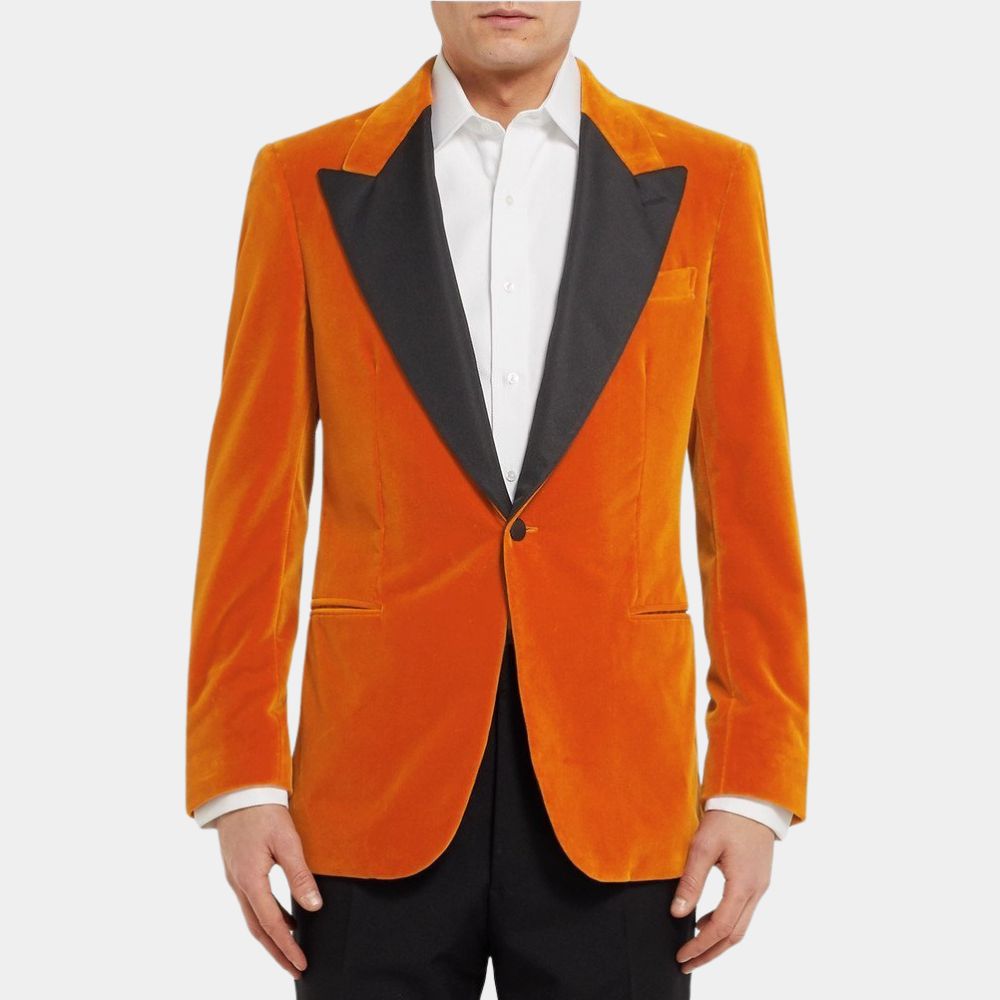 Kingsman  The Golden Circle Colin Firth Orange Jacket - Front View
