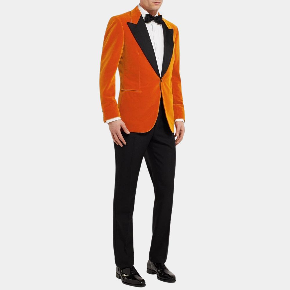 Kingsman  The Golden Circle Colin Firth Orange Jacket - Side View