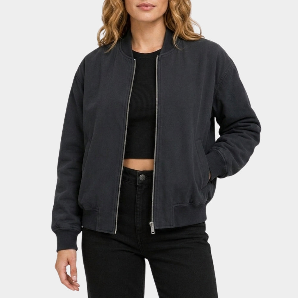 Klara and the Sun Jenna Ortega Black Bomber Jacket