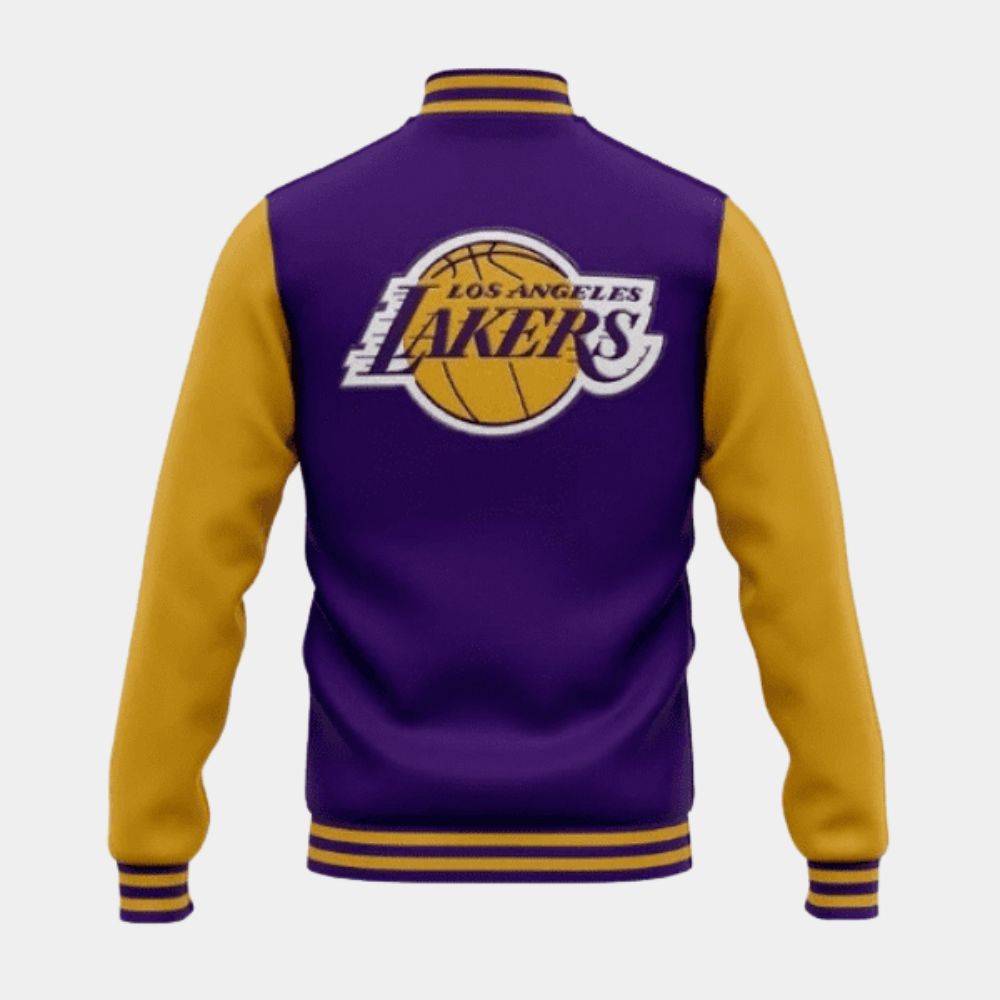 Lakers Los Angeles Lakers Vintage Jacket - Mannequin Back View