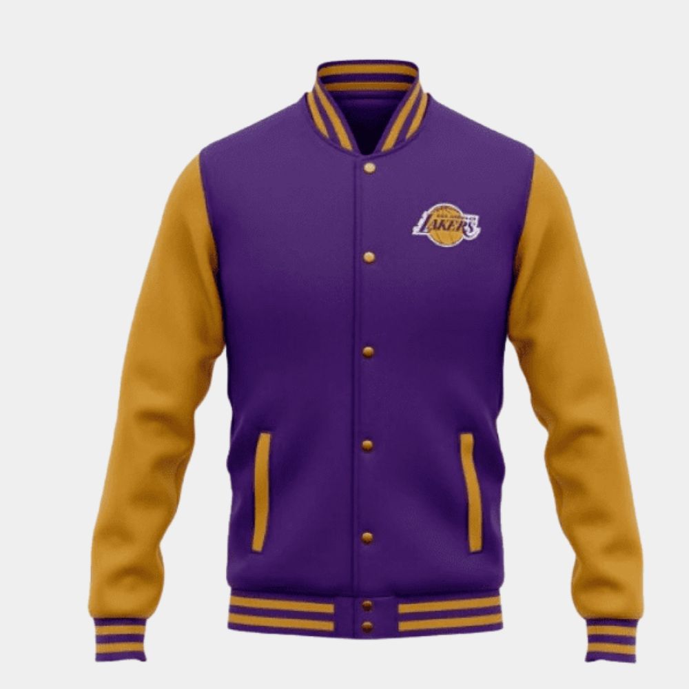Lakers Los Angeles Lakers Vintage Jacket - Mannequin Front View