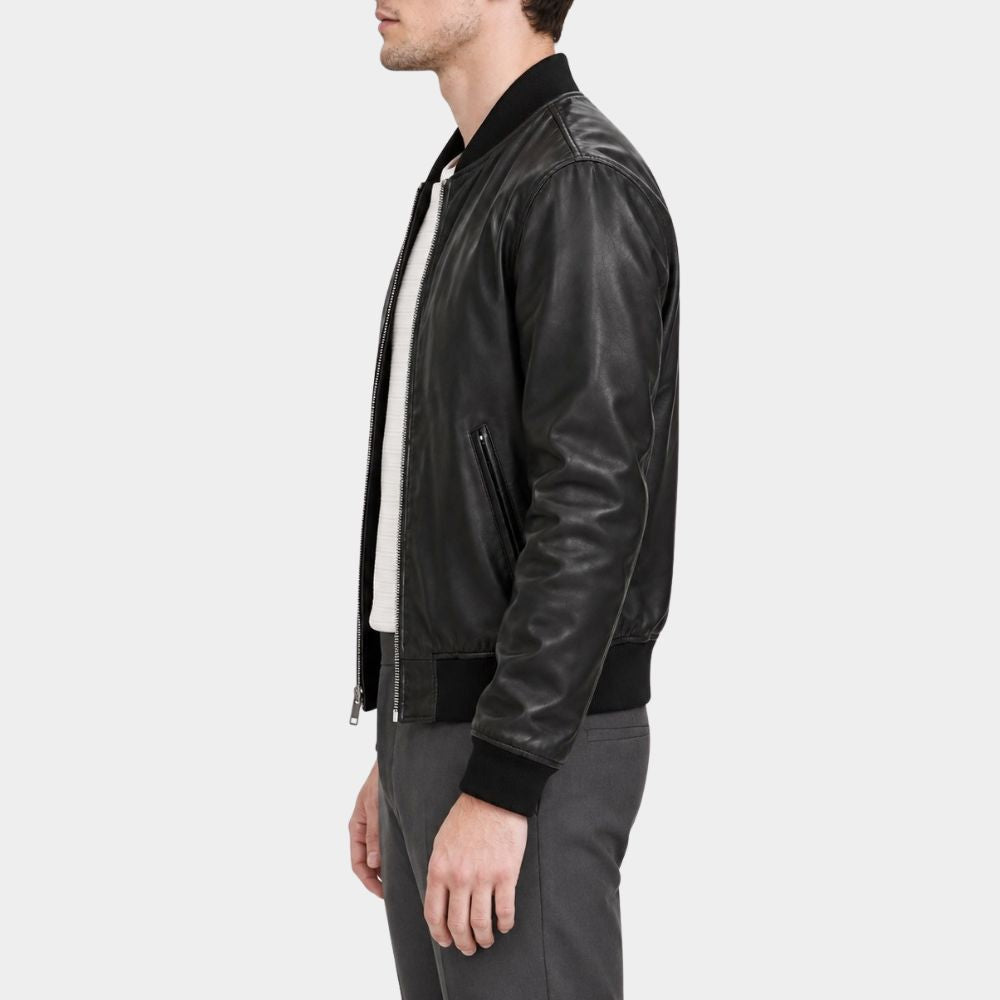 Lanterns Aaron Pierre Black Bomber Jacket