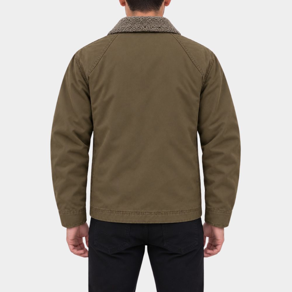 Lanterns Hal Jordan Brown Shearling Collar Jacket