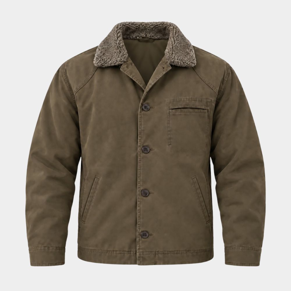 Lanterns Hal Jordan Brown Shearling Collar Jacket