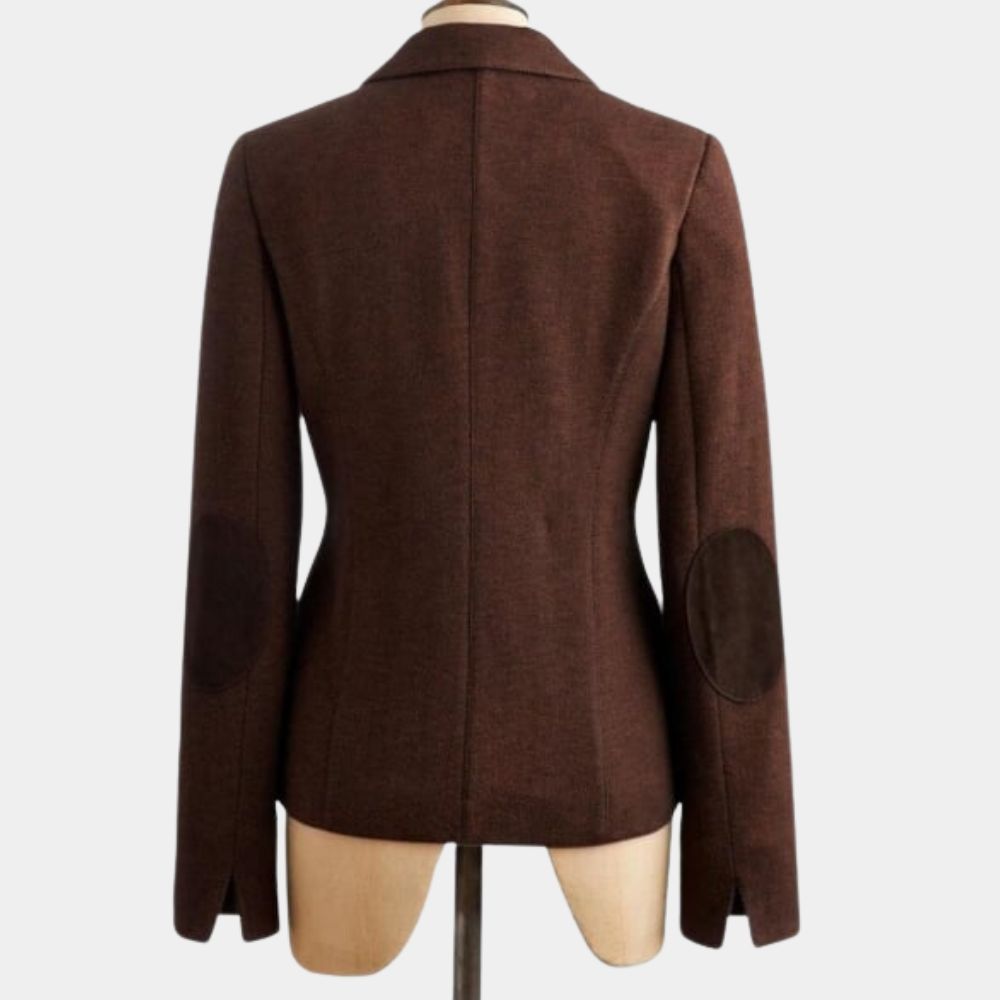 Latitia Wright  Brown Vintage Western Jacket - Mannequin Back View