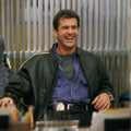 Lethal Weapon  Mel Gibson aka Martin Riggs Black Leather Jacket - Front View