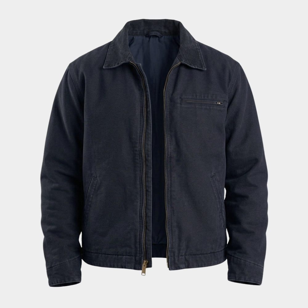 Line of Fire Mica Black Cotton Jacket