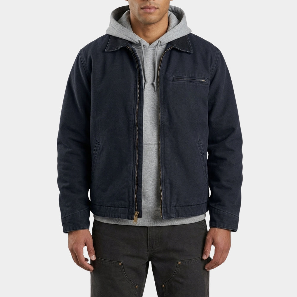 Line of Fire Mica Black Cotton Jacket