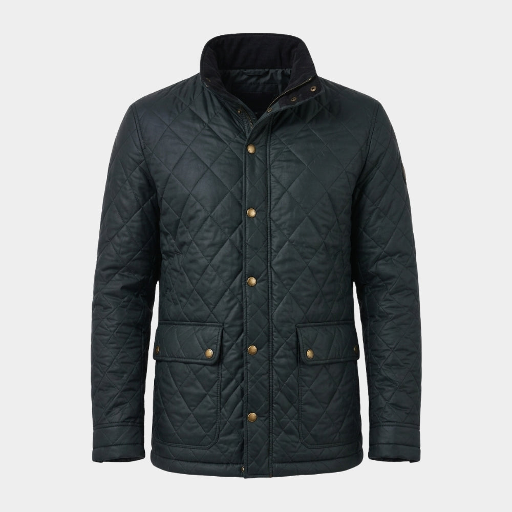 Line of Fire Taylor Bloom Black Quilted Jacket