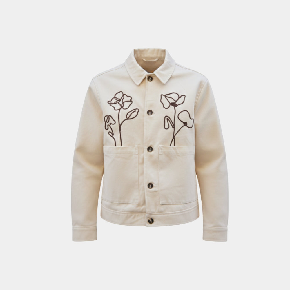 Love Is Blind  France Julien Off-White Warren Léo Cotton Printed Jacket - Mannequin Front View