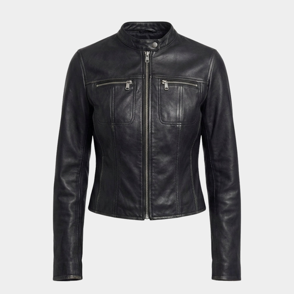 Lucky Anya Taylor Joy Black Leather Jacket