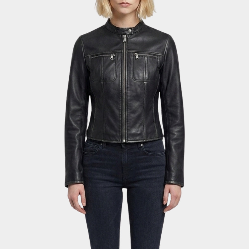 Lucky Anya Taylor Joy Black Leather Jacket
