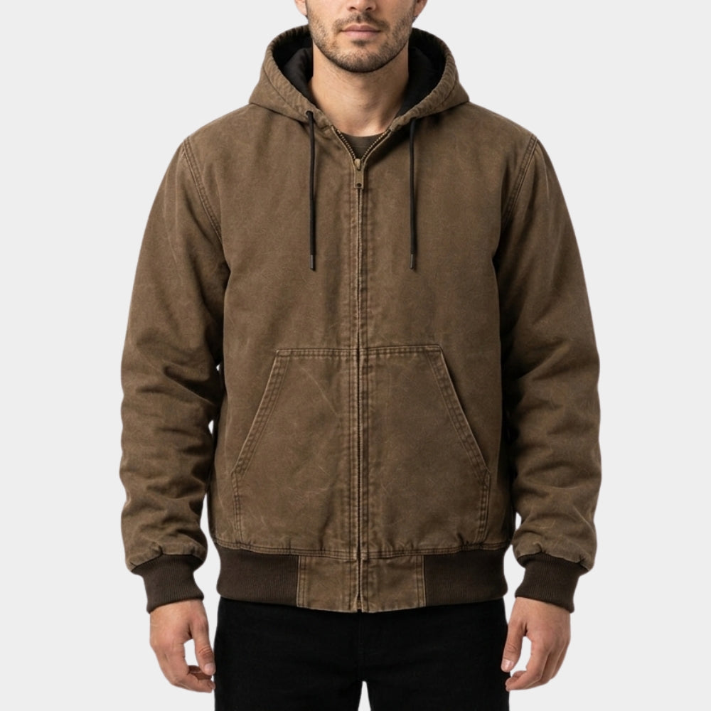 Lucky Drew Starkey Brown Hooded Jacket